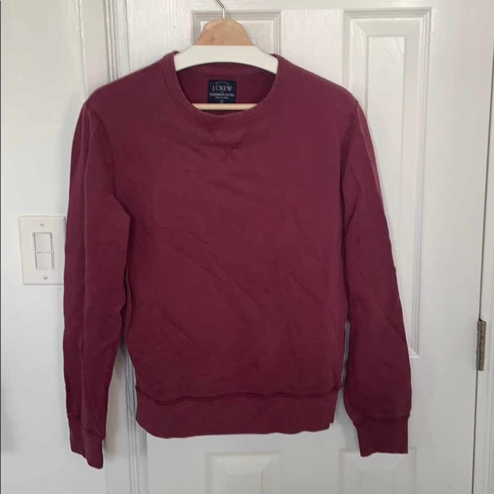 J Crew sweatshirt garment dyed, small